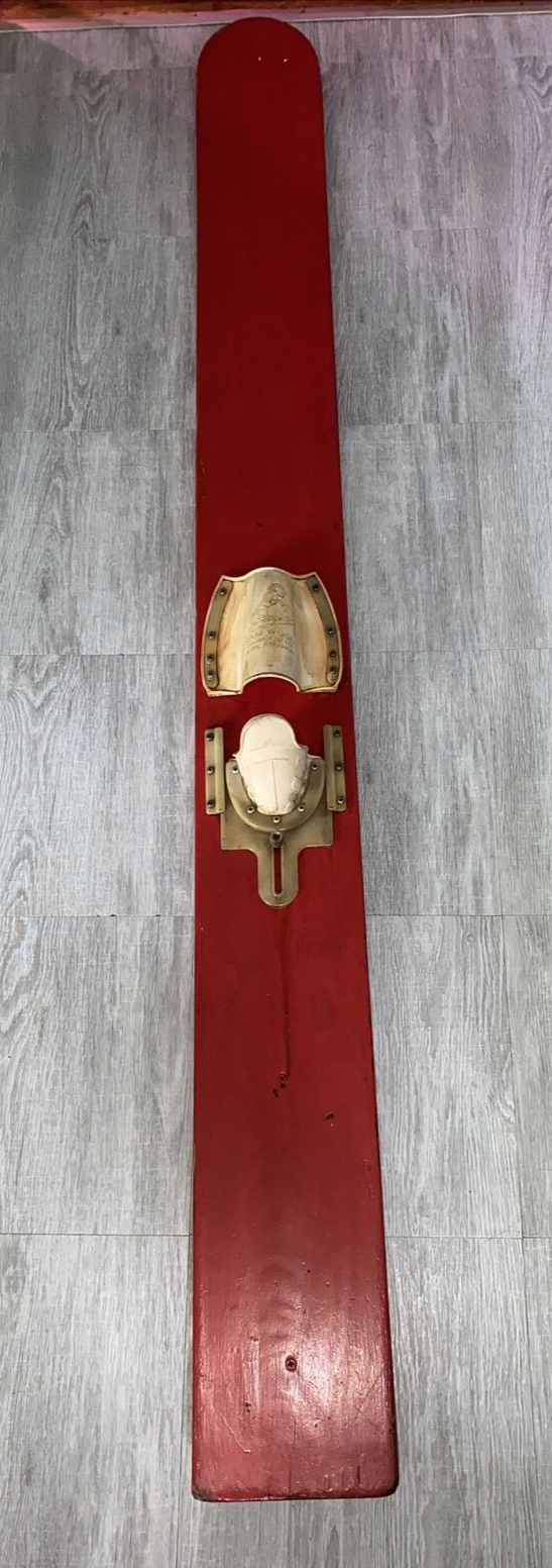 VINTAGE WOOD WATER SKIS 1940's/1950's by Ram Wood Products VINTAGE WOOD WATER SKIS 1940's/1950's by Ram Wood Products