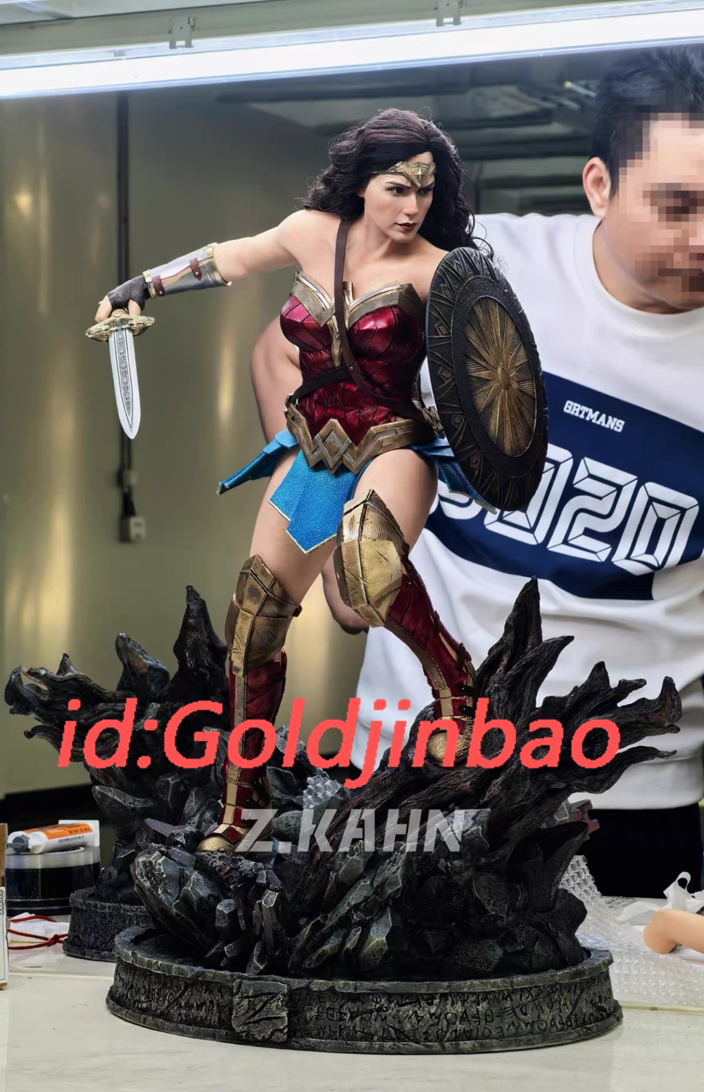 Z.KAHN Studio Wonder Woman Resin Model 1/3 Scale Cast Off Rooted