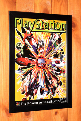 プレイステーション ONE 販促ポスター 2001 キネティカ 額入りプリント広告/ポスター オリジナル PS2