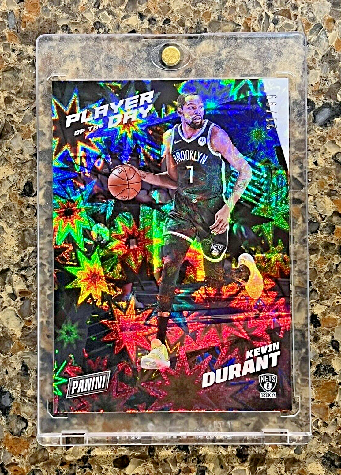 Kevin Durant 2021-22 Panini Player of the Day KABOOM! #'d 21