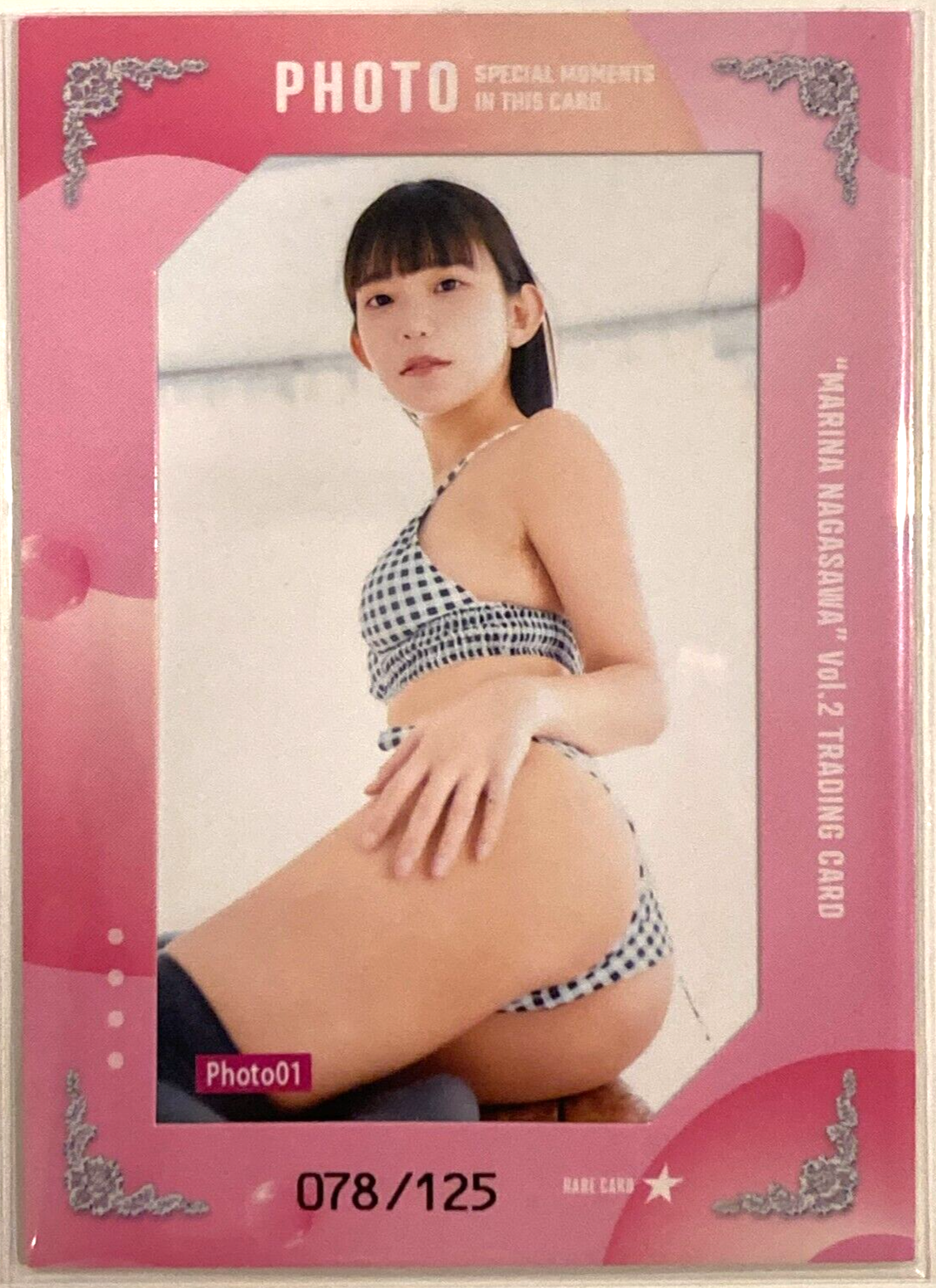 琴乃サインカードトレカピンクビキニコスチュームダブル