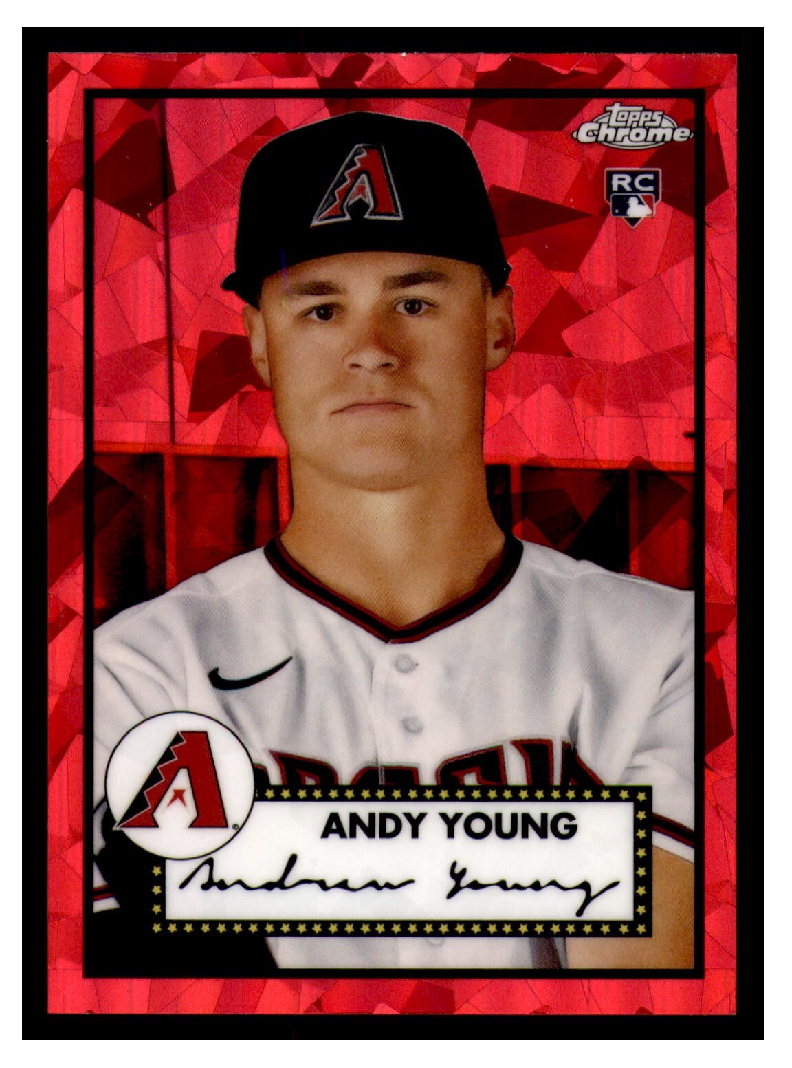 Andy Young 2021 Topps Chrome Platinum Anniversary #22 Red