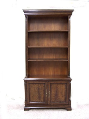 FLAME MAHOGANY TALL BOOKCASE