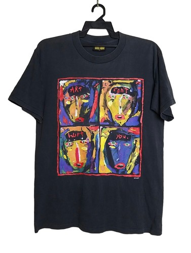 fred babb アートスウェット VINTAGE 90s FRED BABB ART CAN'T HURT YOU ABSTRACT ART T