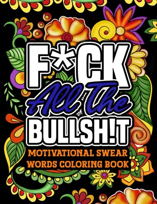 Adult Colouring Books Swear Word Release Your Anxiety Paperback Funny Gift UK