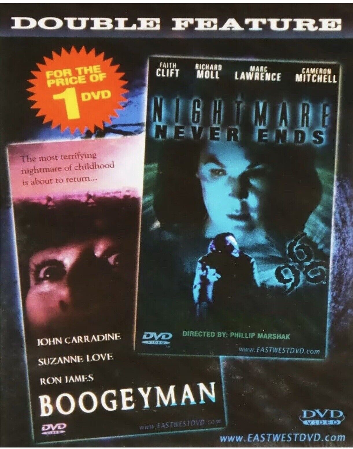 The Nightmare Never Ends AKA Cataclysm / Boogeyman 1980 DVD