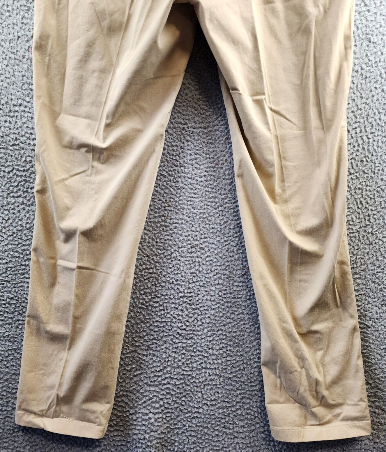 Polo Ralph Lauren Stretch Chino Suit Pants Men's 36/33 Tan Pocket Belt Loop Zip - Picture 14 of 15