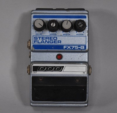 DOD FX75-B Stereo Flanger Effects Pedal Silver