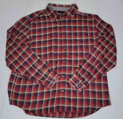Marmot Mens XXL 2X Multicolor Plaid Long Sleeve Button Up Flannel Shirt Hiking