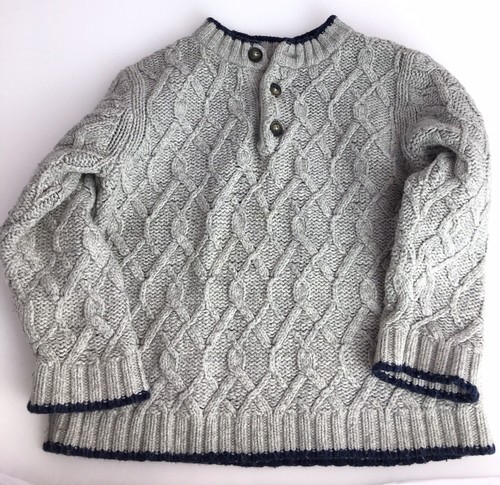 Janie And Jack Boys Gray Pullover Sweater Size 2T