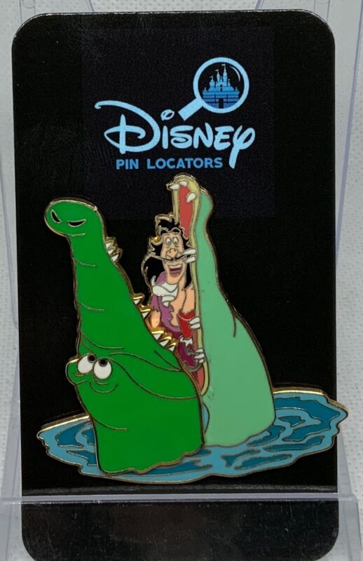 Disney Parks Pin 2008 Captain Hook Tick-Tock Crocodile 3D Hinged Peter Pan 39593