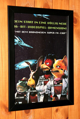 ☆Star Fox スターフォックス☆ポスター　Vintage SNES Star Fox Star Fox 64 SNES Nintendo 64 Vintage Rare Promo