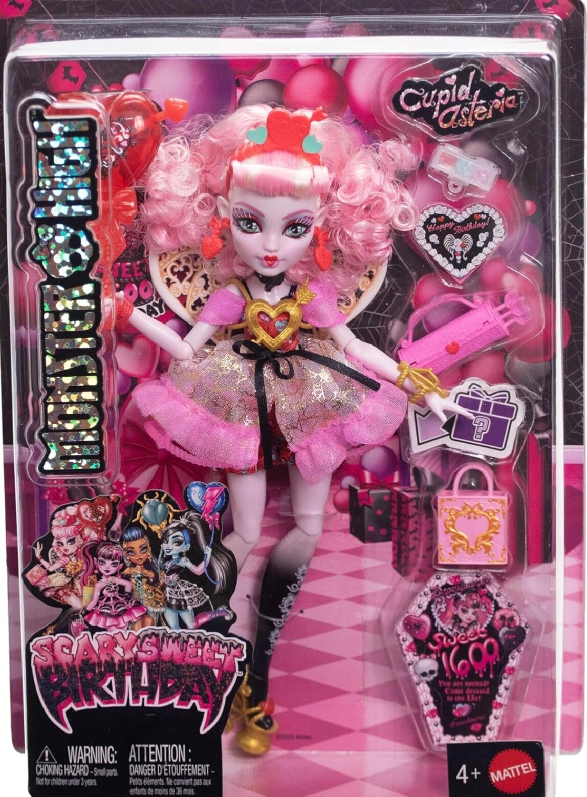 Monster High Cupid Asteria Scary Sweet Birthday Doll NEW! | eBay
