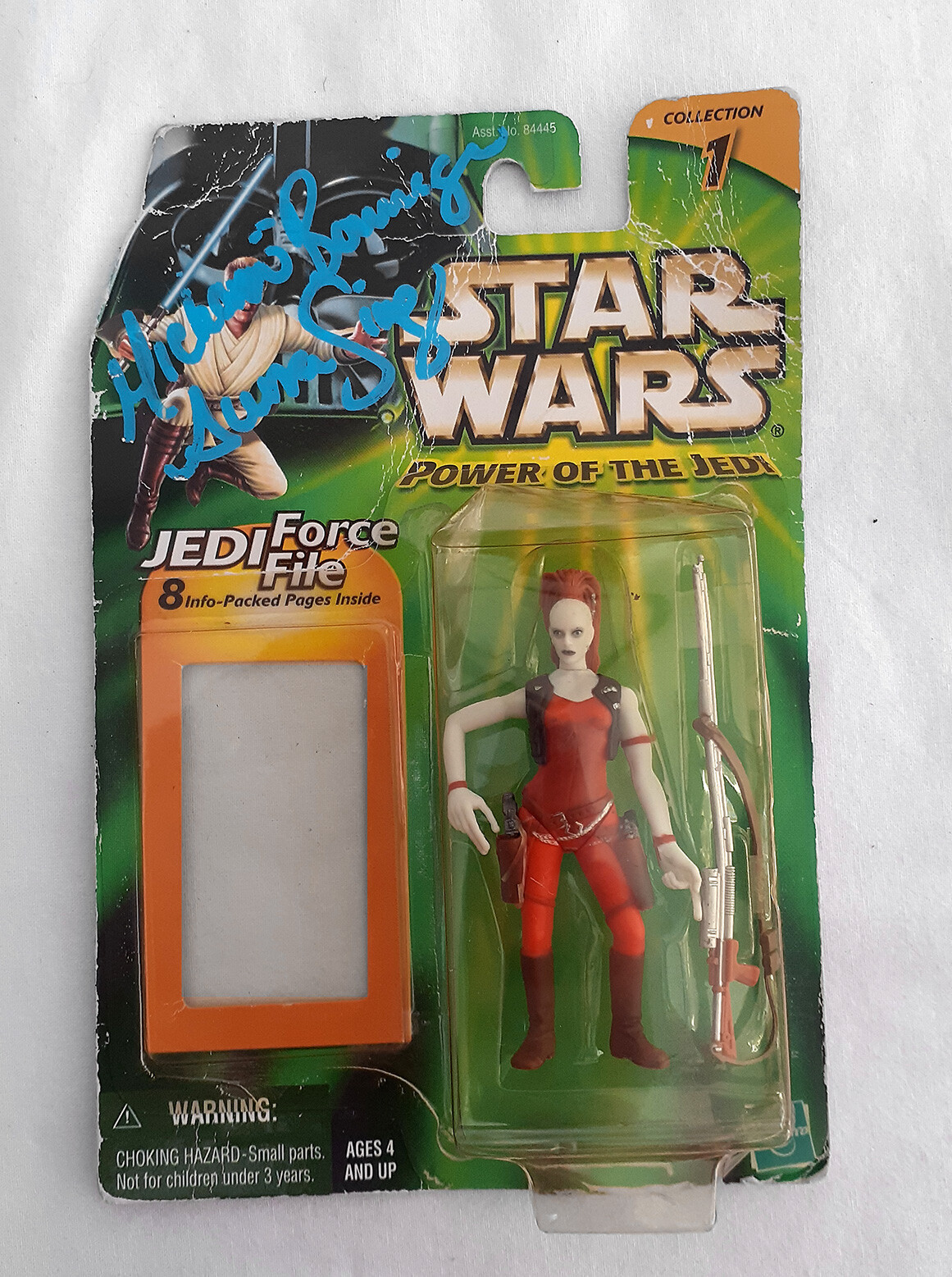 スターウォーズ　オーラ・シング役　ミーションボリーア氏サイン入り SIGNED Star Wars Power Of The Jedi Aurra Sing Figure