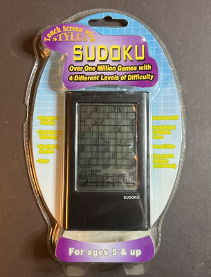 SUDOKU   Handheld Touch Screen Stylus  Over 1 Million Games   NEW