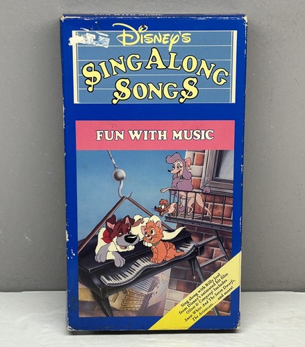Disney Sing Along Songs Fun with Music VHS 1993 Video Tape