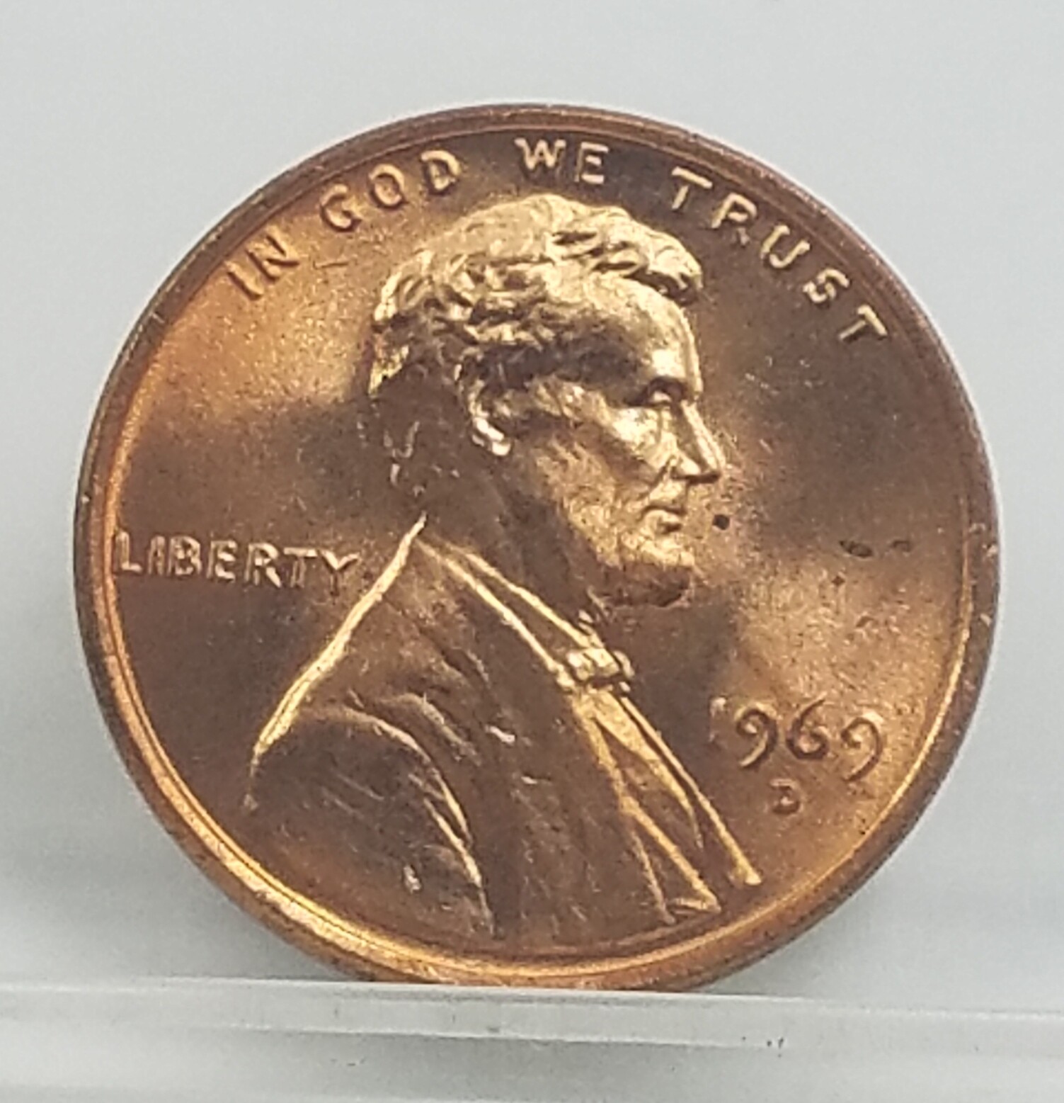 1969 D Lincoln Cent / Penny | BU Copper 1 c | Memorial | RED
