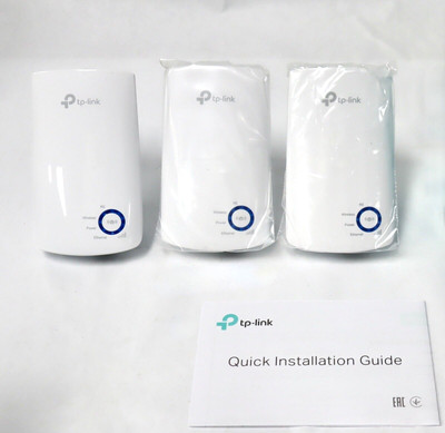 3 LOT TP-LINK 300mbps Wi-Fi Range Extender (TL-WA850RE)