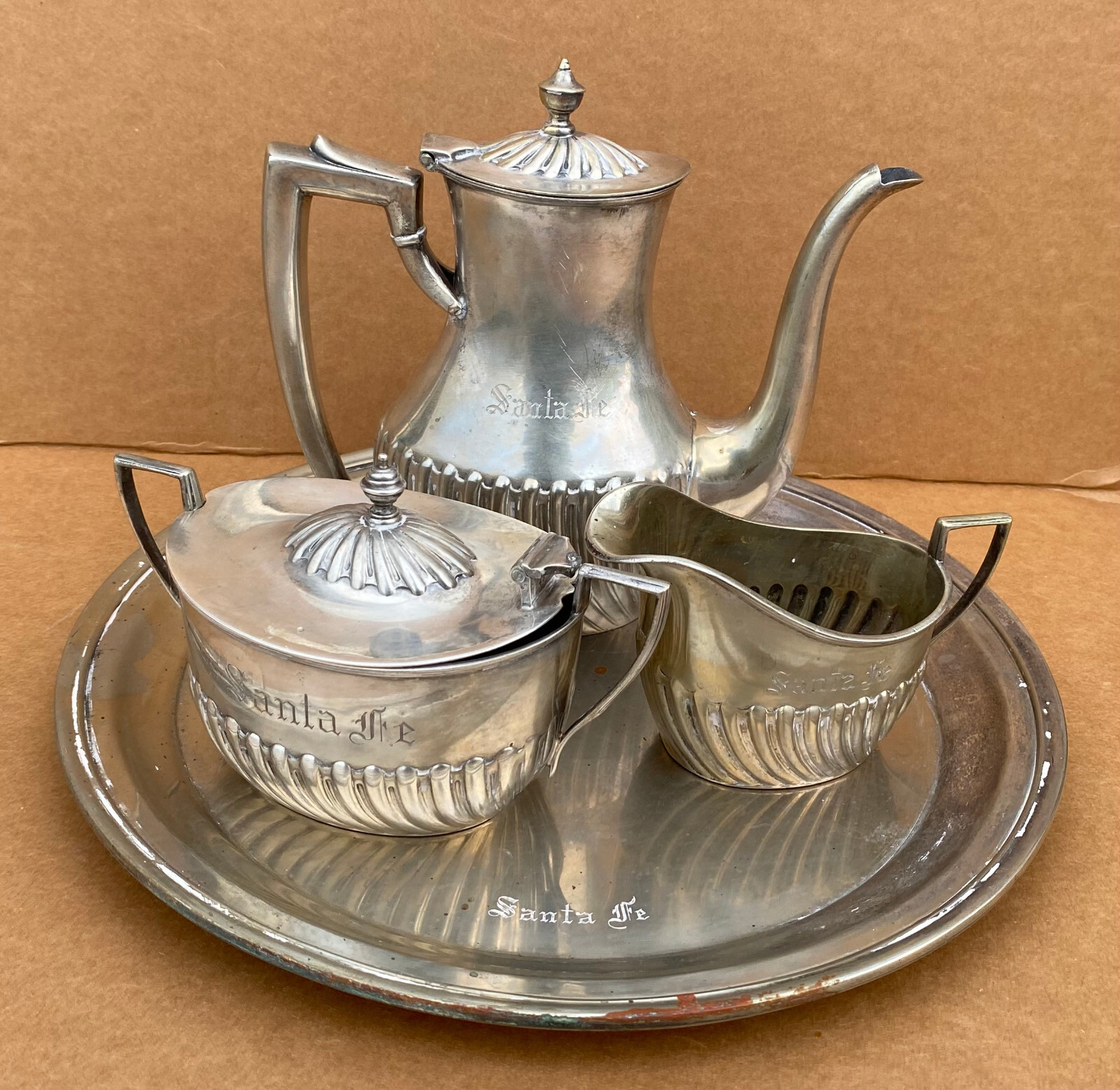 3-1910 銀食器　NEWPORT GORHAM コーヒーセット Vintage Gorham Silver of Japan Muppets Themed 3-Piece Youth