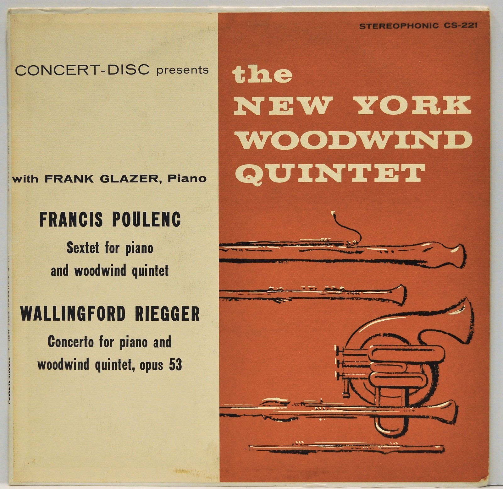 The New York Woodwind Quintet Poulenc / Riegger Concert~Disc