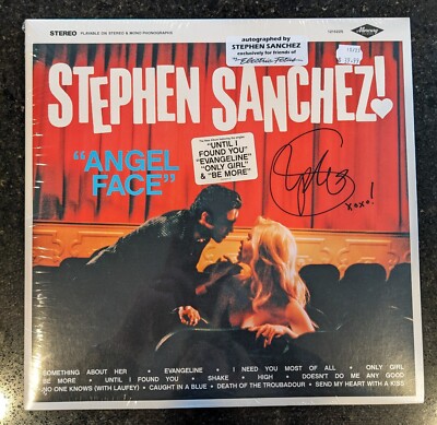 Signed! Stephen Sanchez Angel Face Autographed Cover! Vinyl LP - New & Sealed
