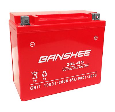 UB-YTX20L-BS Battery Replacement For 2009 Yamaha YFM45FG Grizzly 450 CC Atv Factory Activated Maintenance Free Motorcycle Battery 12v 18ah Upstart Batter