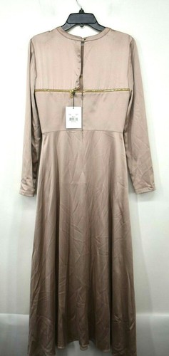 Pre-owned Maxwell Brandon  Womens Convertible Bodice Sueded Charmeuse Dress Silk Bark 4 In Pink