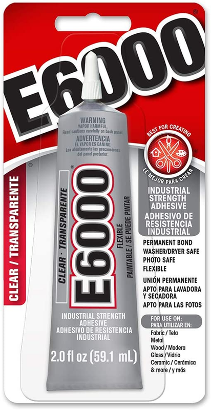 E6000 INDUSTRIAL STRENGTH CLEAR GLUE CRAFT ADHESIVE 2 fl. OZ(glue6000).