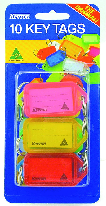 Id38 Keytags Fluoro Assorted Pack 10