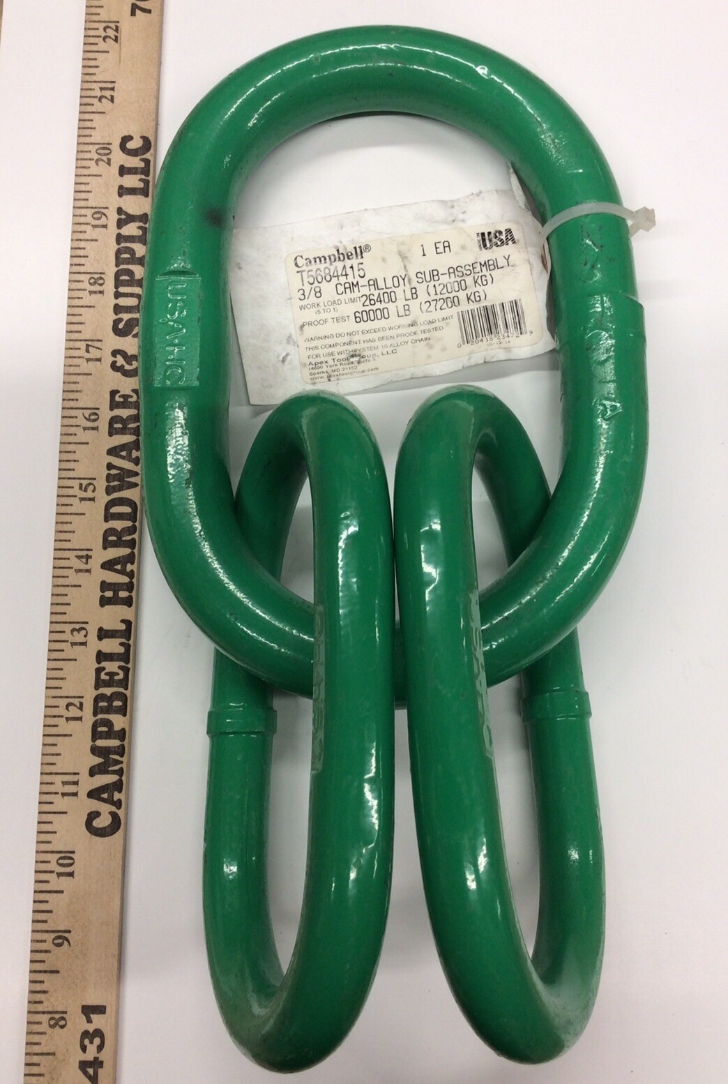 Campbell T5684415 Cam-Alloy Sub-Assembly 3/8” Domestic Oblong Link Rigging Tools