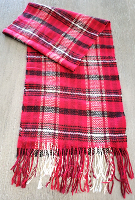 Tan and red scarf sale
