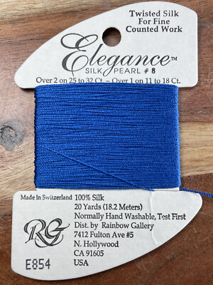 Rainbow Gallery - Elegance Twisted Silk E854 - Blue DISC