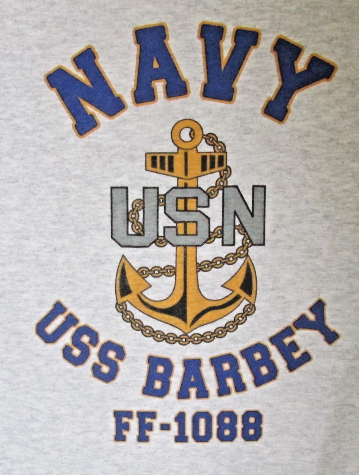 USS BARBEY FF-1088 FRIGATE* U.S NAVY W/ ANCHOR* SHIRT | eBay