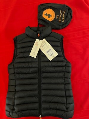Save The Duck Women s  Charlotte  Puffer Vest, Black XS New with tags