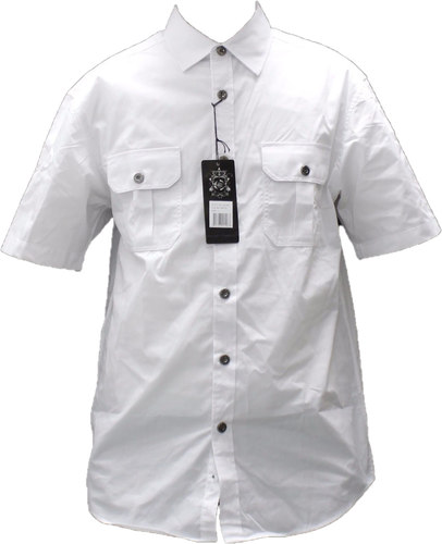 

Мужская классическая рубашка Noiz White S/S на пуговицах, Белый