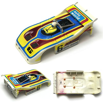 1973-78 Aurora AFX PORSCHE 510K CAN AM Auto World #6 Slot Car BODY Unused #1915