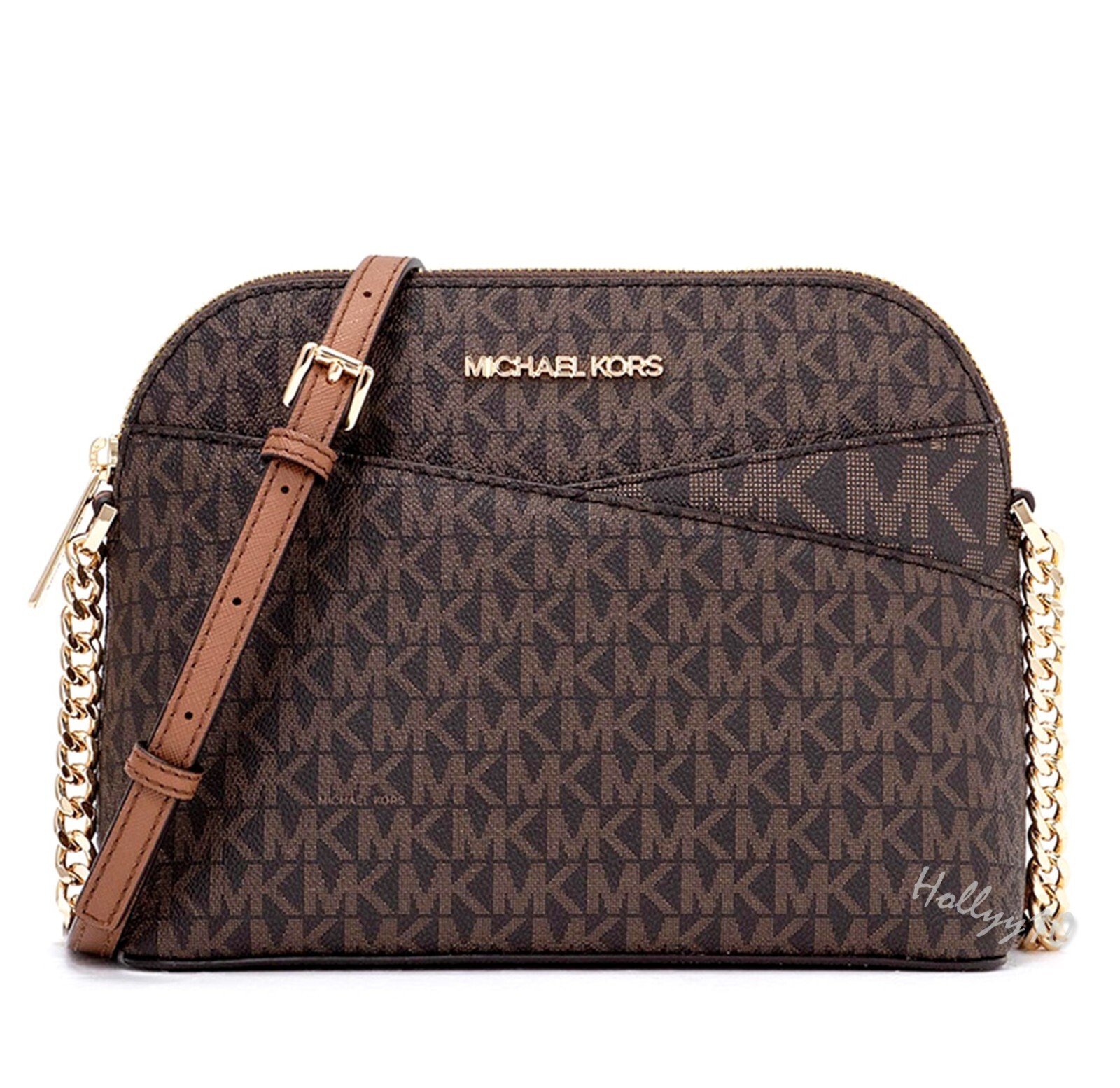 Сумка Michael Kors Сумка через плечо Jet Set Travel MD Dome Crossbody Коричневая новая