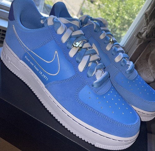 送料込み！追跡あり Nike Air Force 1 '07 LX University Blue Nike Air Force 1 '07 Next Nature University Blue UK 6 | eBay