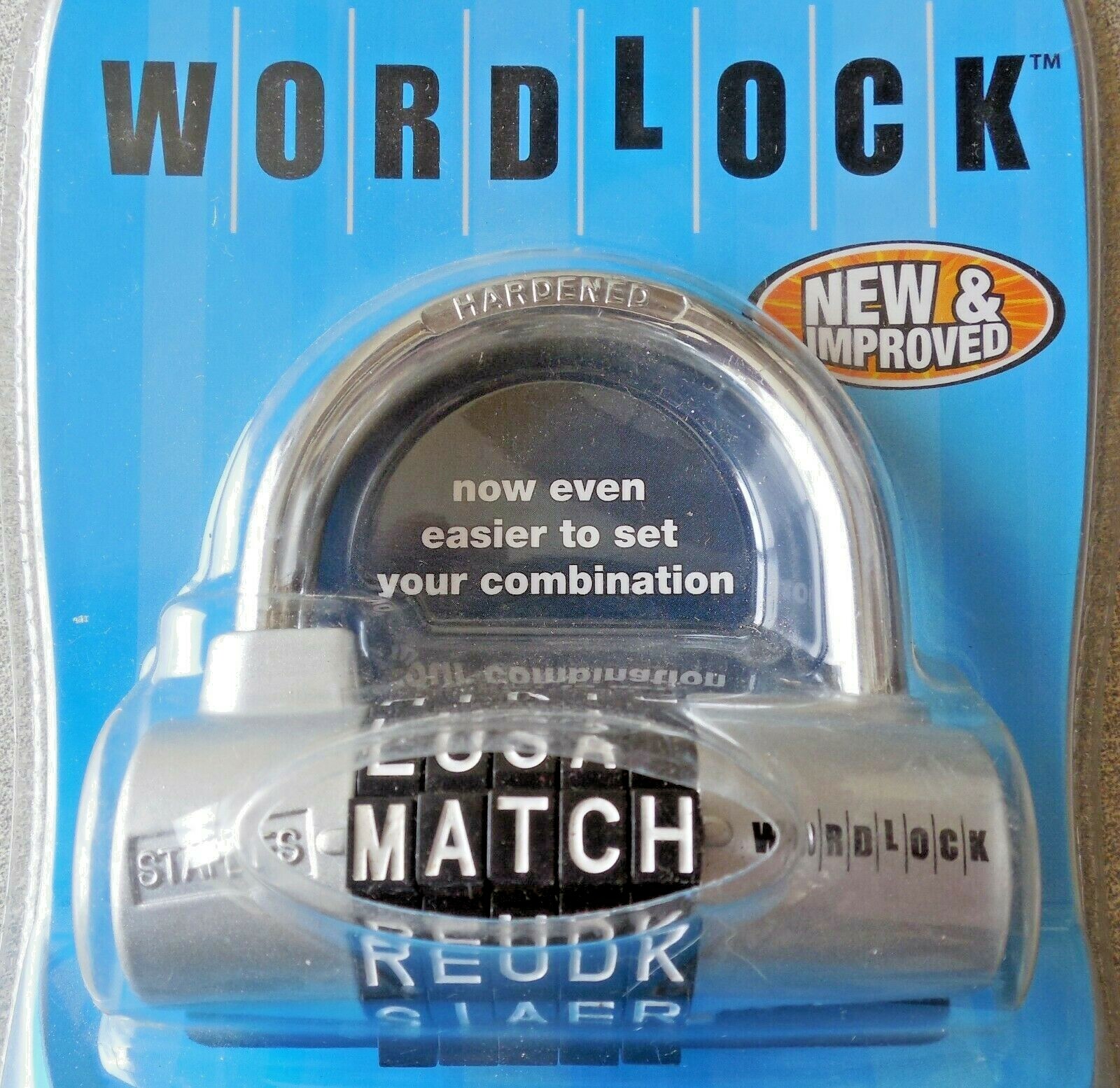 BRAND-NEW STAPLES SILVER WORDLOCK COMBINATION LOCK FOR BIKES, LOCKERS AND MORE!