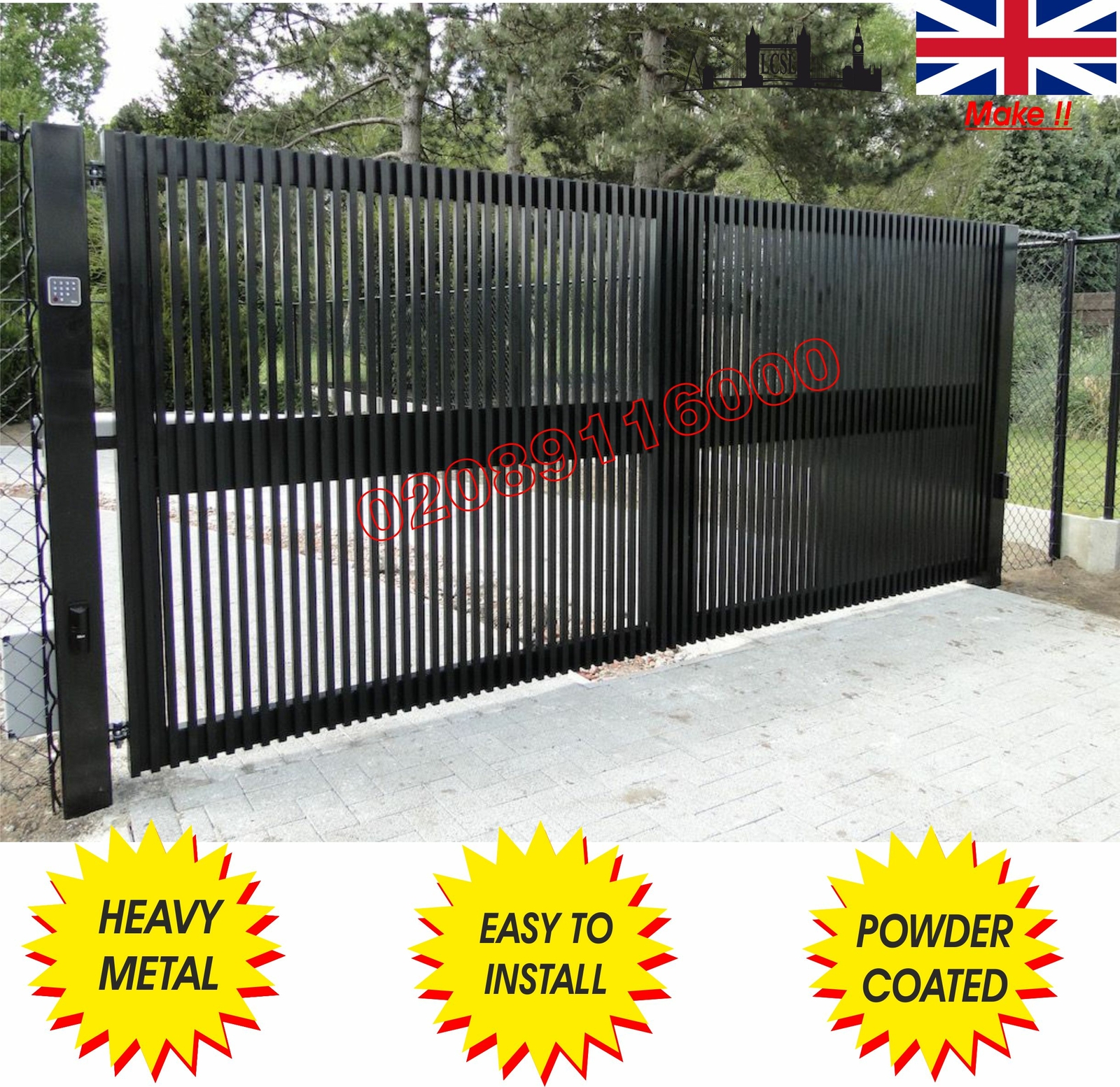 DRIVEWAY GATES / METAL GATES / COMPOSITE WOOD GATE/ WROUGHT IRON GATE/BI FOLDING
