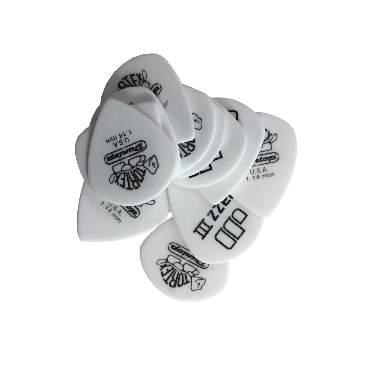 Dunlop Guitar Picks 12 Pack Tortex White Jazz III Size 1.14mm 478P1.14 Dunlop Guitar Picks 12 Pack Tortex White Jazz III Size 1.14mm 478P1.14