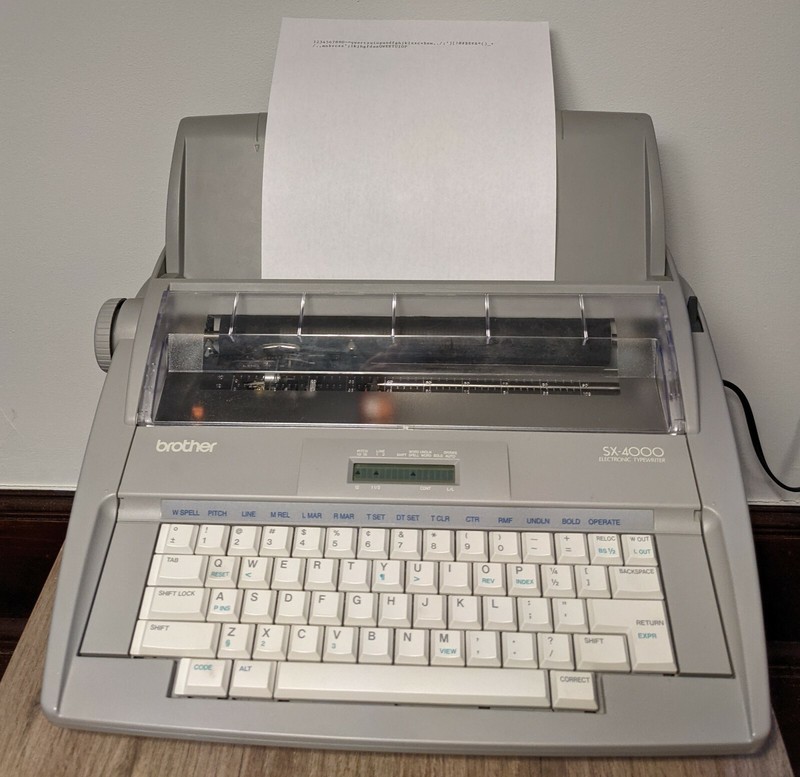 2005 Brother SX-4000 on the Typewriter Database