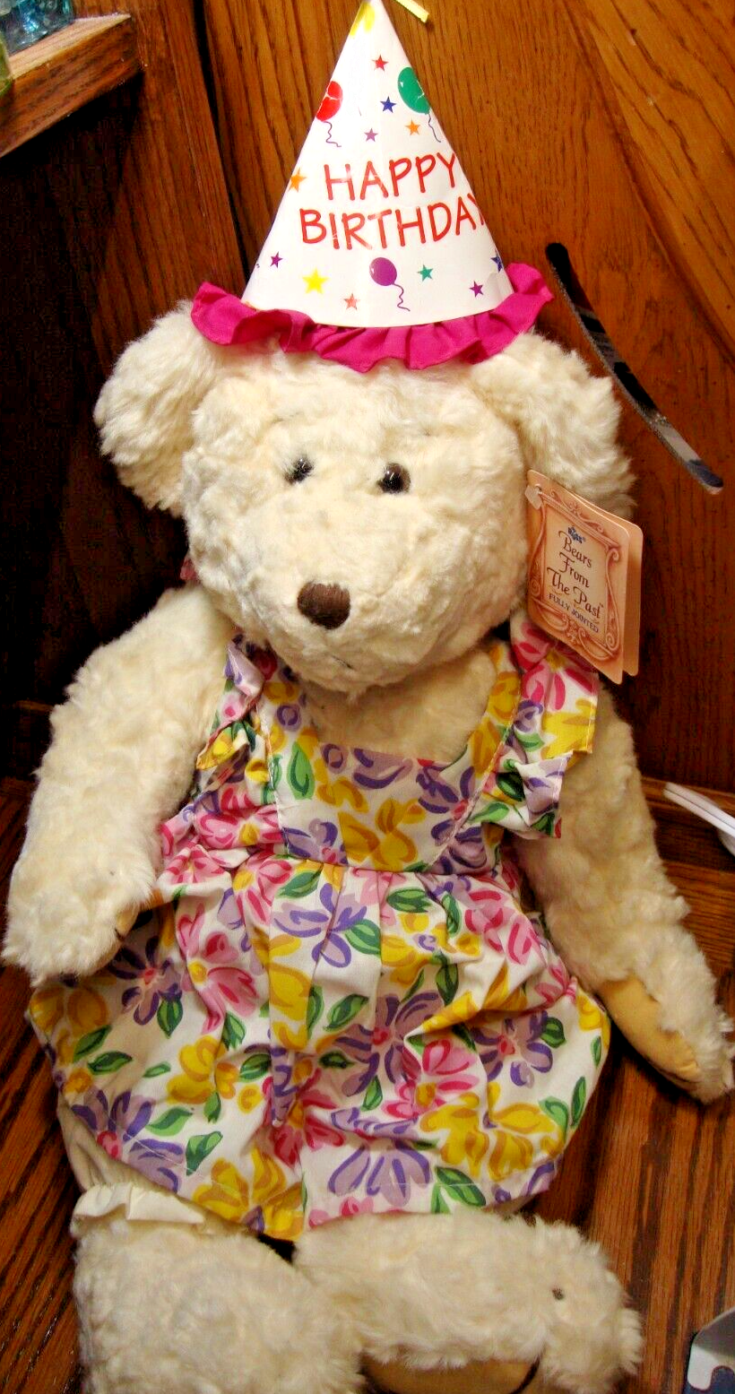RARE RUSS BERRIE 'Bears From the Past' BIRTHDAY Teddy Bear