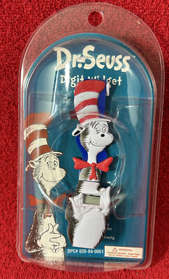 DR. SEUSS DIGIT WIDGET VINTAGE 1998 WATCH Cat In The Hat Digital body NIP