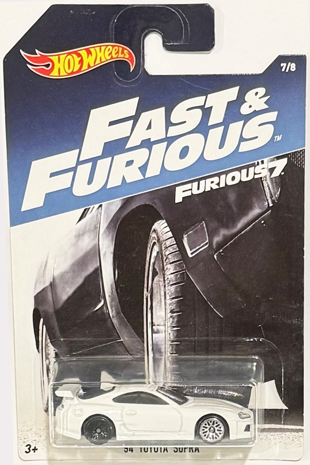 White Toyota Supra Hot Wheels 