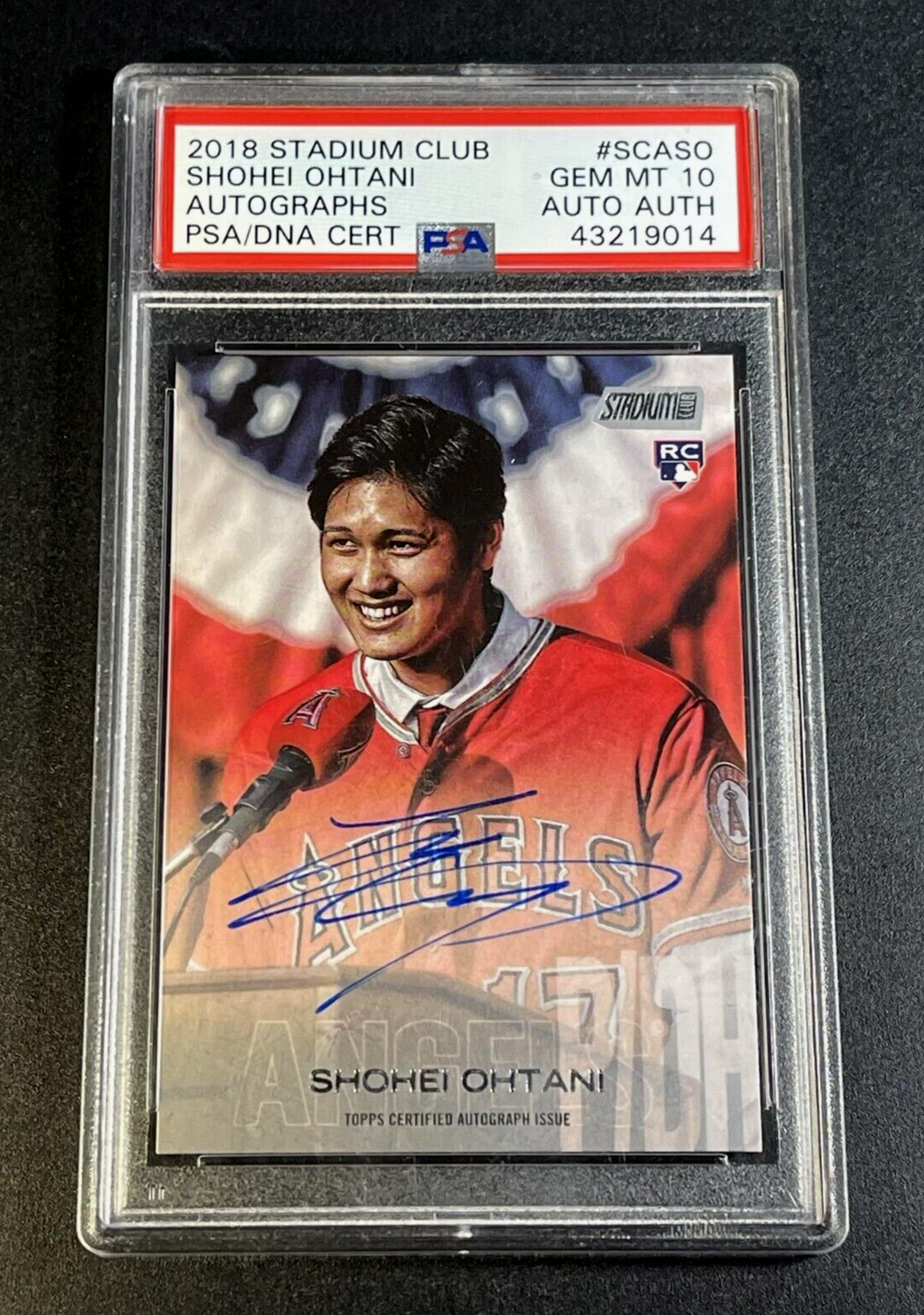SHOHEI OHTANI 2018 TOPPS STADIUM CLUB AUTOGRAPH AUTO ROOKIE SHOHEI OHTANI 2018 TOPPS STADIUM CLUB AUTOGRAPH AUTO ROOKIE