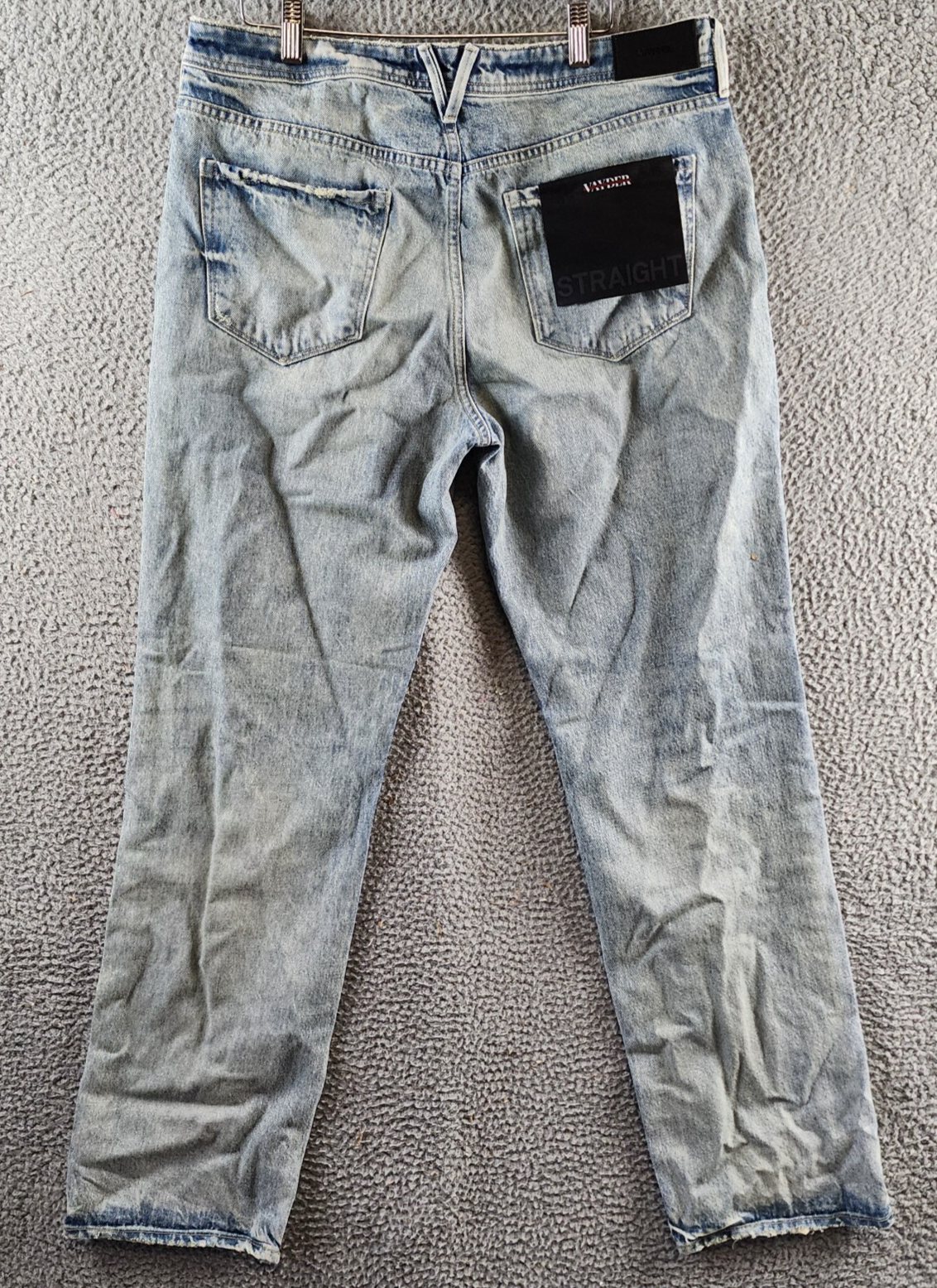 VAYDER Straight Jeans Mens 34 Vito Belt Loops Five-Pocket Zip Fly Button Closure - Picture 14 of 18