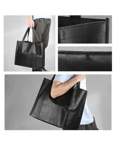 6 Pack Reusable Shopping Grocery Tote Bag Eco Friendly 15x14x10 Heavy Duty