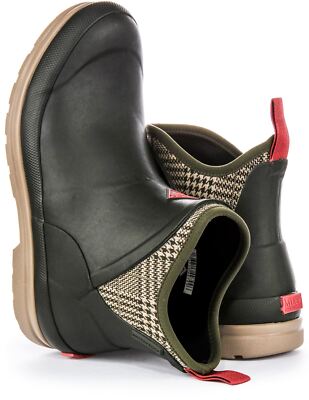 Pre-owned Muck Original Waterproof Rubber Overlay Neoprene Womens Boot Green Us 4 - 9