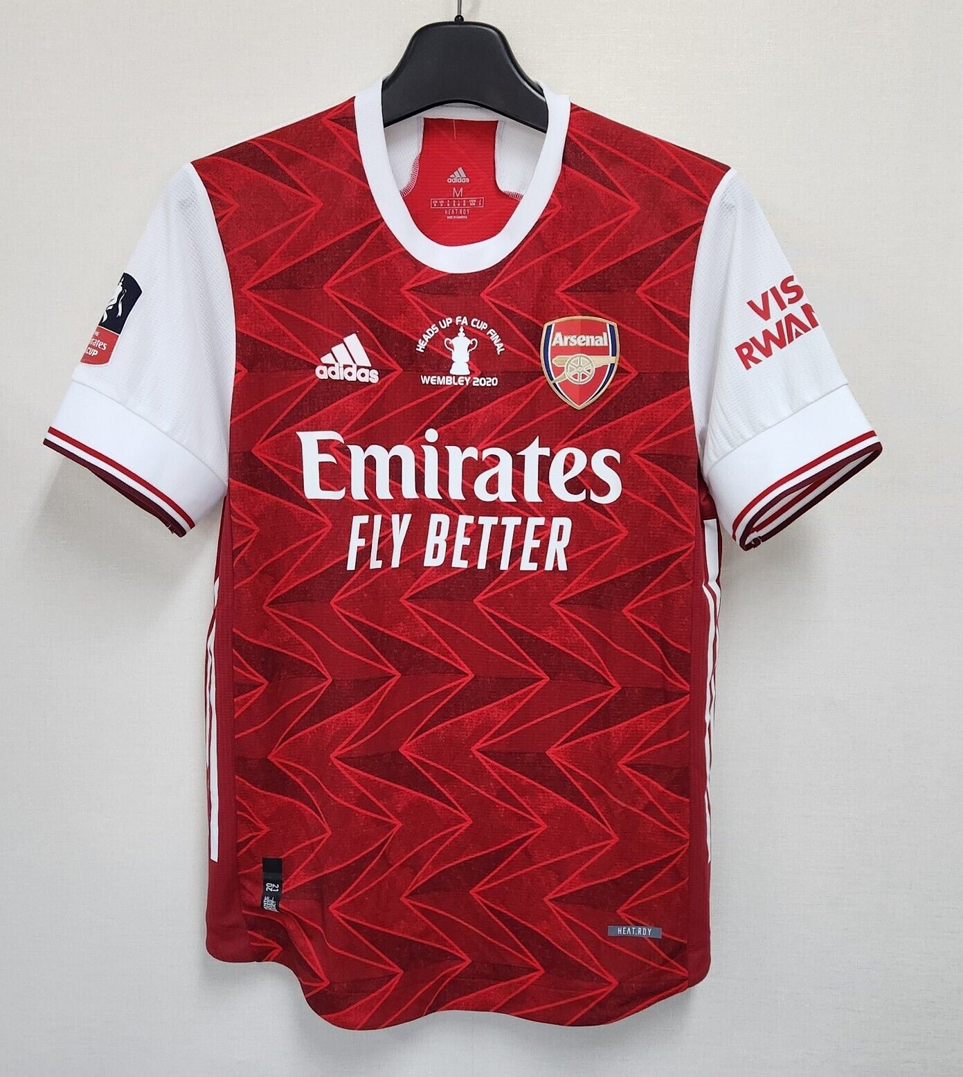2019-20 Arsenal Home S/S No.14 AUBAMEYANG Player Issue FA 2019-20 Arsenal Home S/S No.14 AUBAMEYANG Player Issue FA